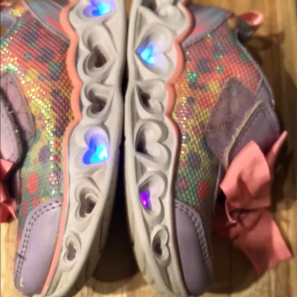 Skechers Heart Lights-Sparkle Sparks  (Girls' Infant-Toddler) - Picture 9 of 9